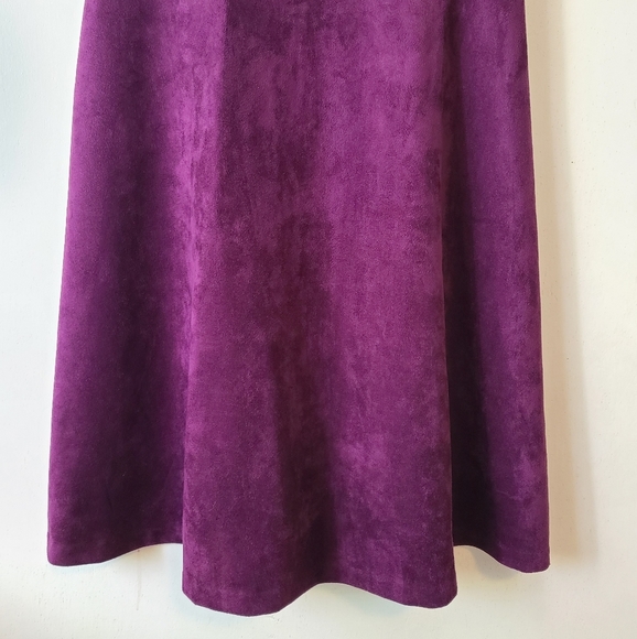 IVANKA TRUMP Velvet Purple Fit and Flare Dress 8 - Picture 5 of 11